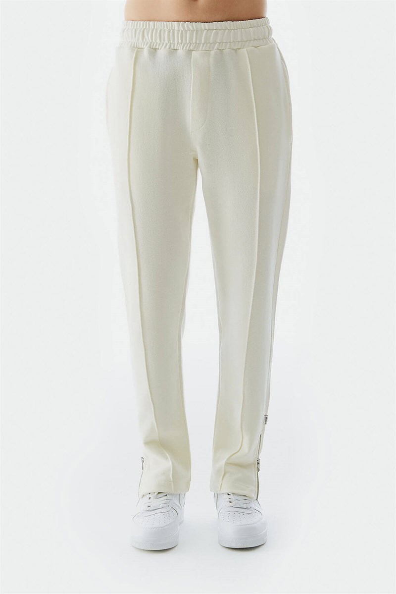 Sweat Pantolon Vintage Beyaz