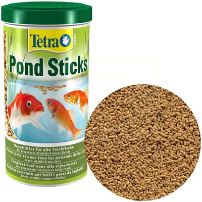 Kova Balık YemleriTetra Pond Sticks Yeşil Japon ve Havuz Balıkları için Yem 1 lt