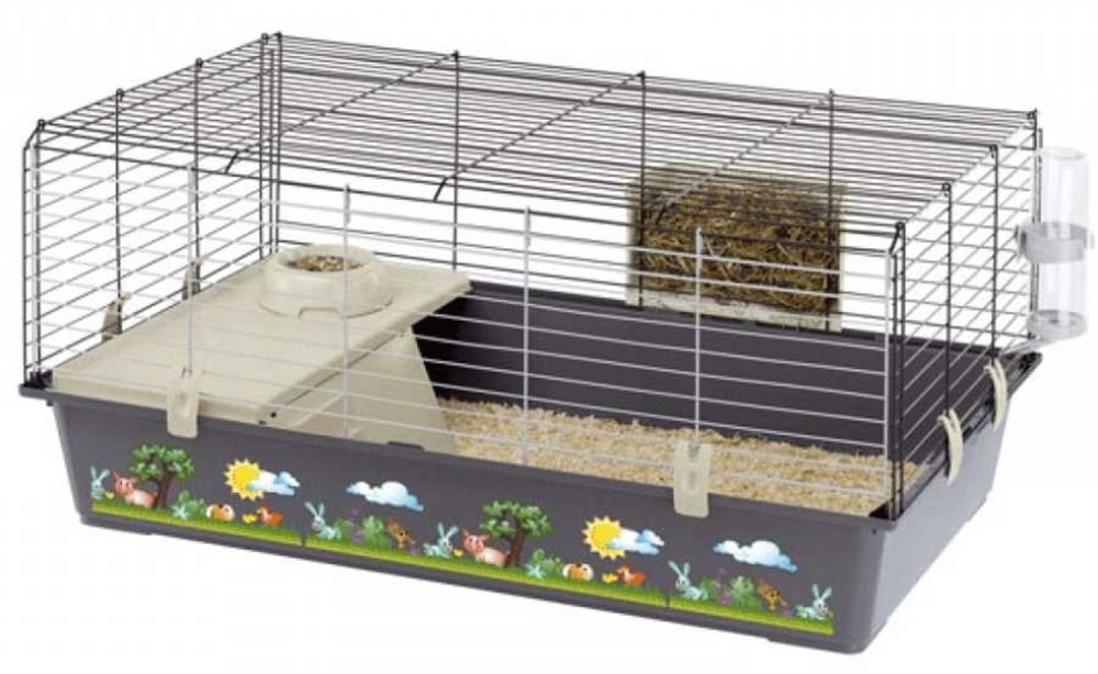 Ferplast Rabbit 100 Dekor Tavşan Kafesi - Evcilbesinleri.com