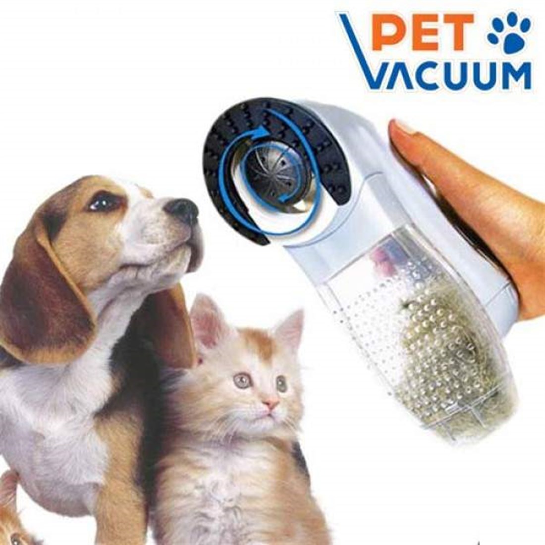 Pet Vacuum Pilli Kedi Köpek Tüy Toplama Süpürgesi - Evcilbesinleri.com
