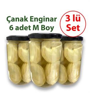 3 Lü Set Konserve Çanak Enginar 6 adet (M)