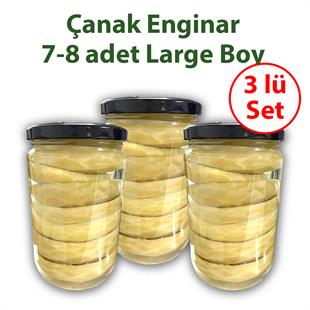 3 Lü Set Konserve Çanak Enginar 7-8 adet (L)