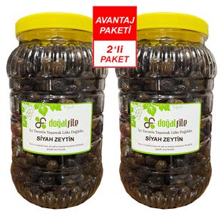 Siyah Sele Zeytin 3 Kg 2 li paket