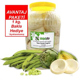 Taze Çanak Enginar 15 Adet 1kg Ayıklanmamış Bakla Hediye