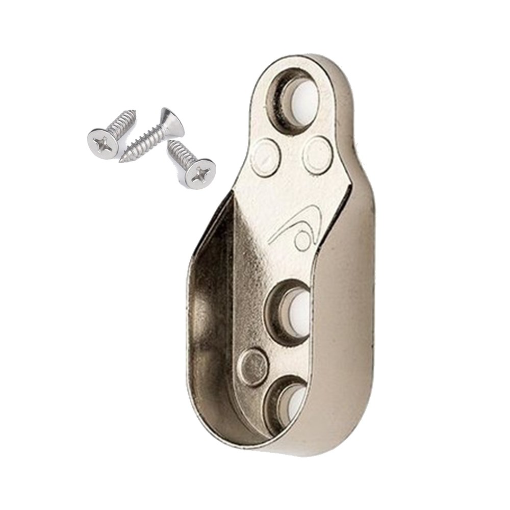 Gardrop Dolap İçi Oval Tip Askı Aparatı Flanş + 3 Adet Vida