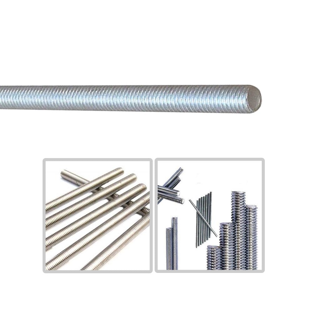 Metrik Gijon Galvaniz Kaplı Saplama Tij M16 * 1000 (1 Metre)