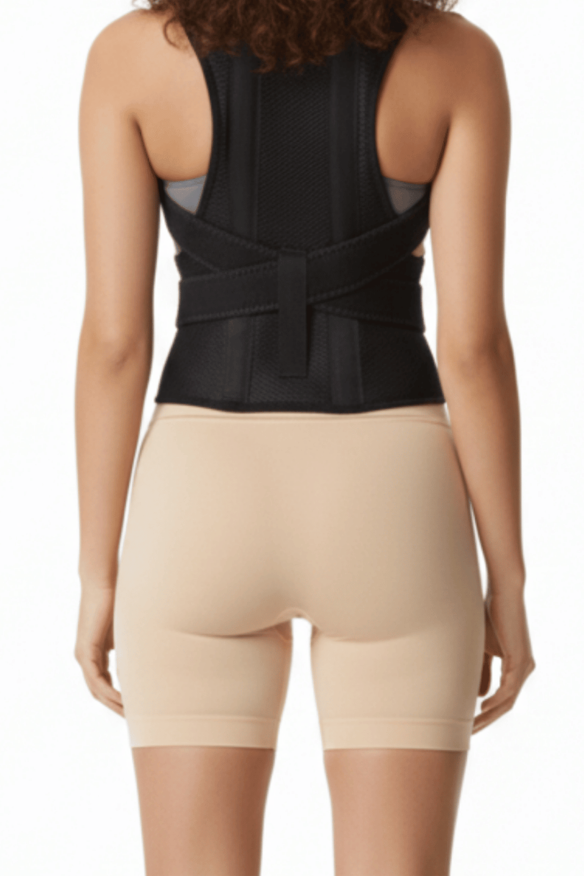 Ayarlanabilir Sırt Destekli Dik Duruş Korsesi - SİYAH