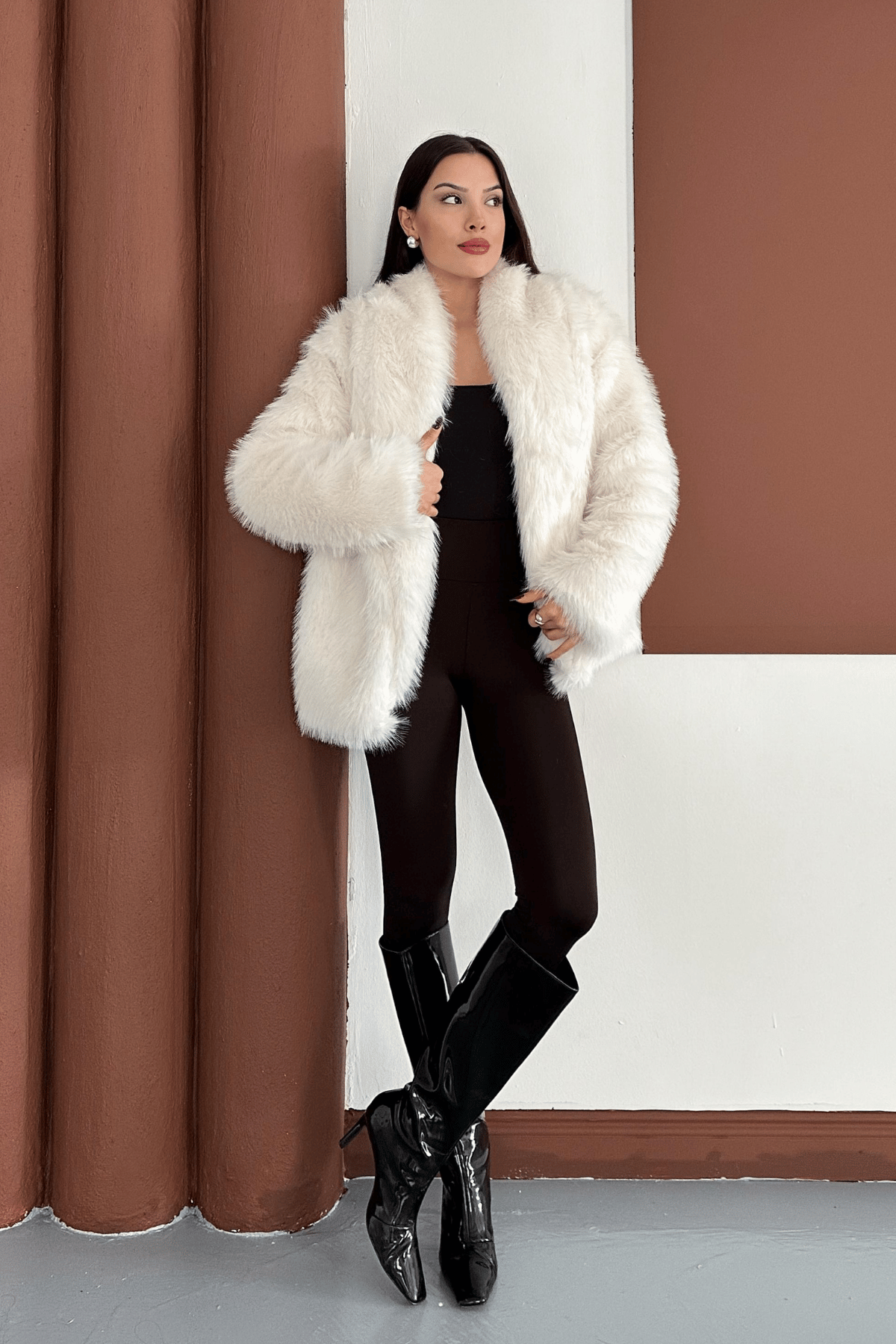 Suni Tasarım Kürk - EKRU