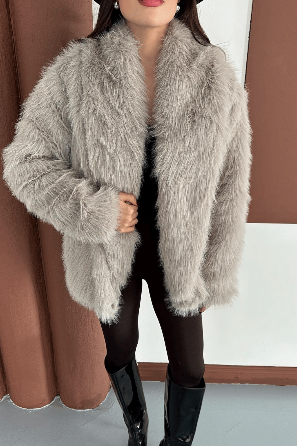 Suni Tasarım Kürk - KREM