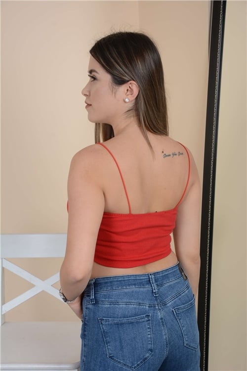 Strappy Crop Body - Red