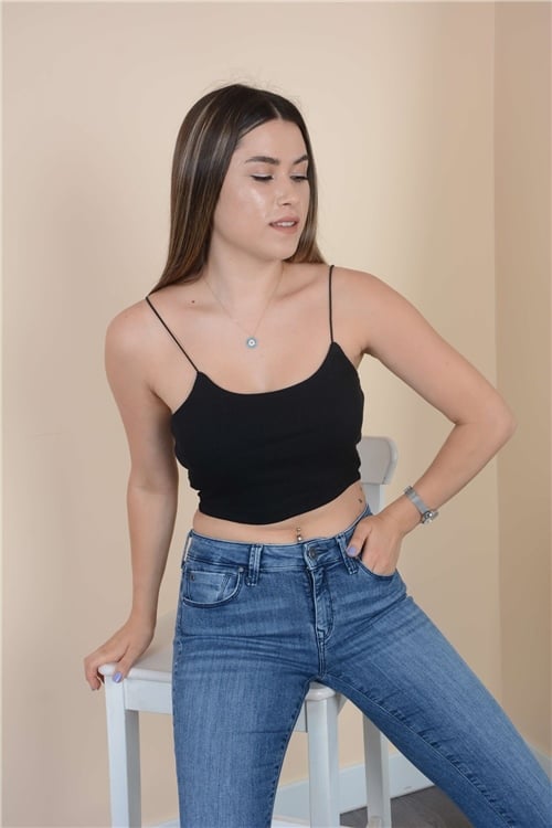 Strappy Crop Body - Black