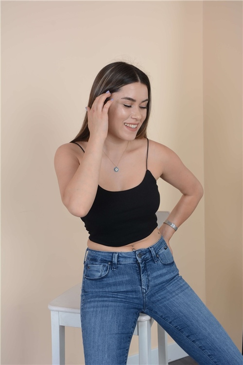 Strappy Crop Body - Black