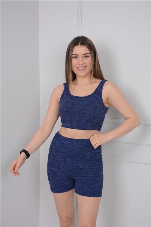 Undershirt - Short Set - Blue