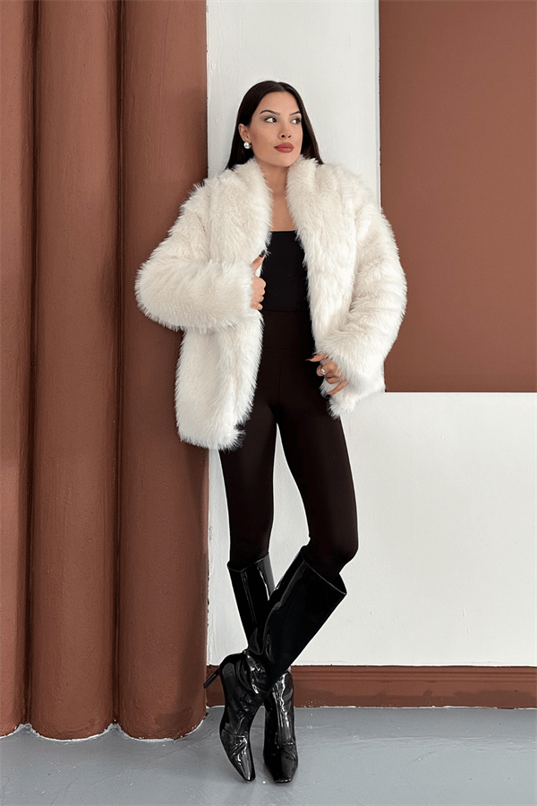 Suni Tasarım Kürk - EKRU