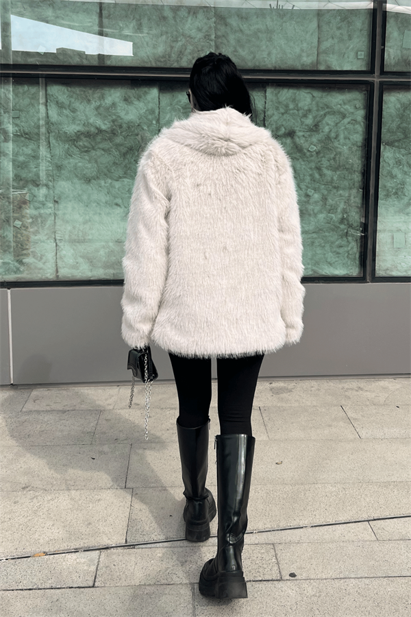 Suni Tasarım Kürk - KREM