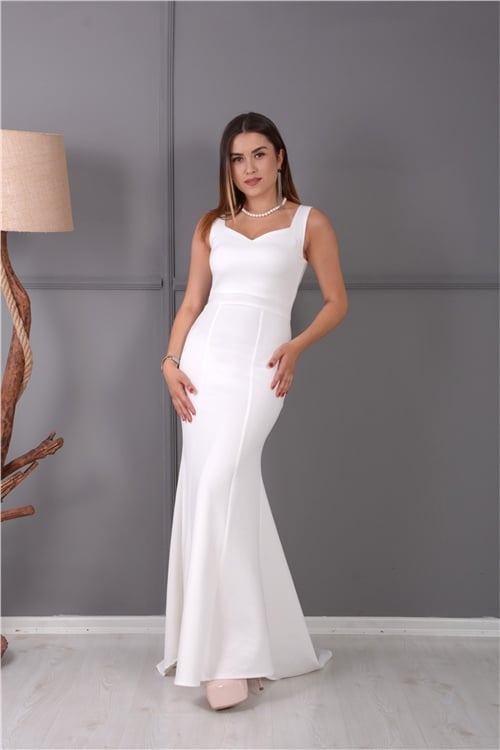 Tasarım Elbise - Beyaz