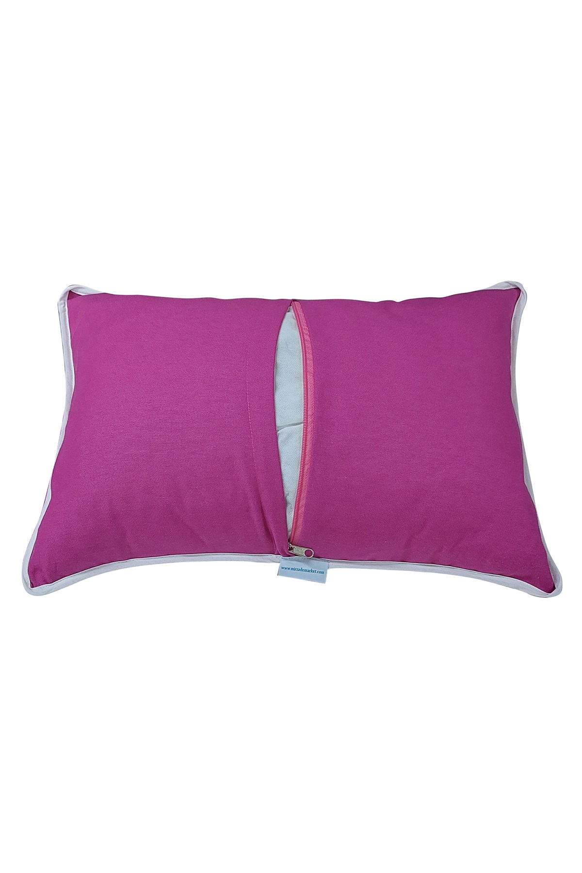 MİRZADE ELİT SALINCAK MİNDERİ SU İTİCİ KUMAŞ GRİ SÜNGER FERMUARLI SET-fuşya drm 4124