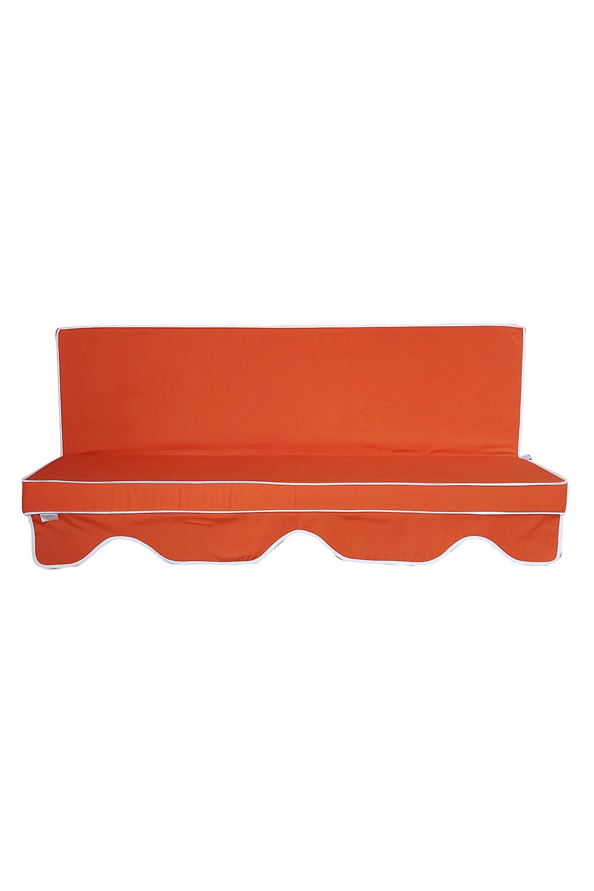 MİRZADE ELİT SALINCAK MİNDERİ SU İTİCİ KUMAŞ GRİ SÜNGER FERMUARLI SET-turuncu tdrk 302