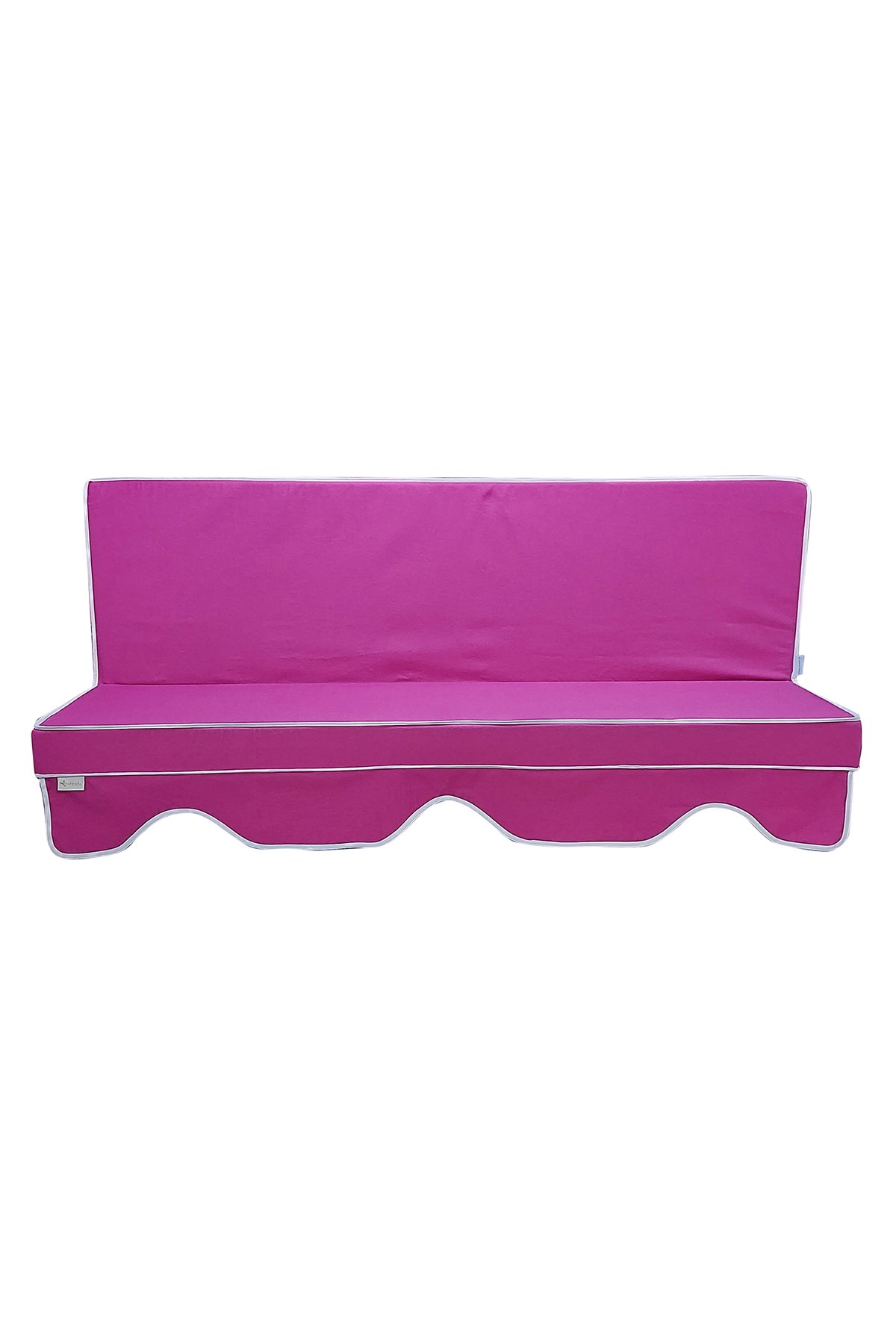 MİRZADE ELİT SALINCAK MİNDERİ SU İTİCİ KUMAŞ GRİ SÜNGER FERMUARLI SET-fuşya drm 4124