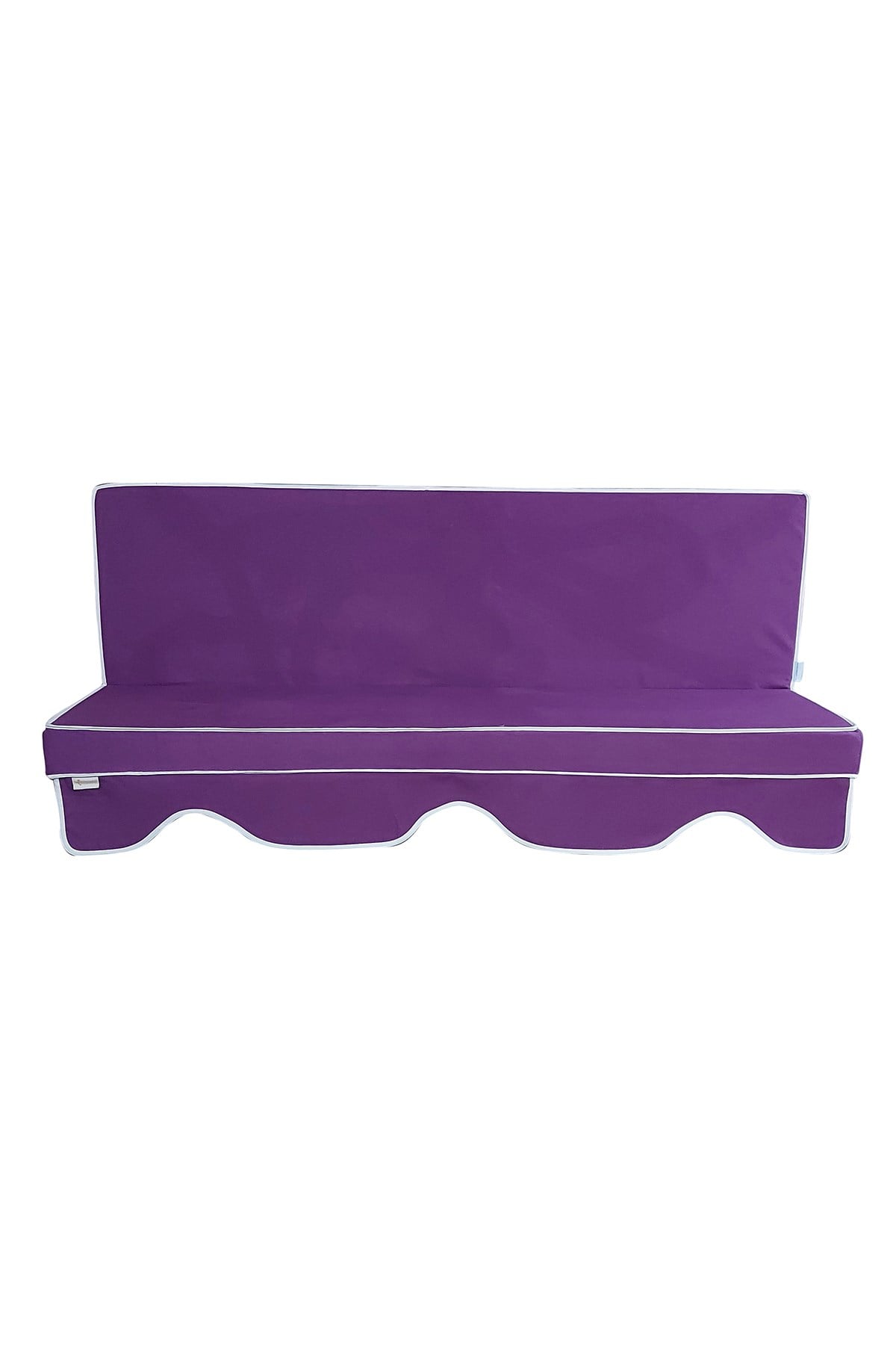 MİRZADE ELİT SALINCAK MİNDERİ SU İTİCİ KUMAŞ GRİ SÜNGER FERMUARLI SET-mor drm 2854