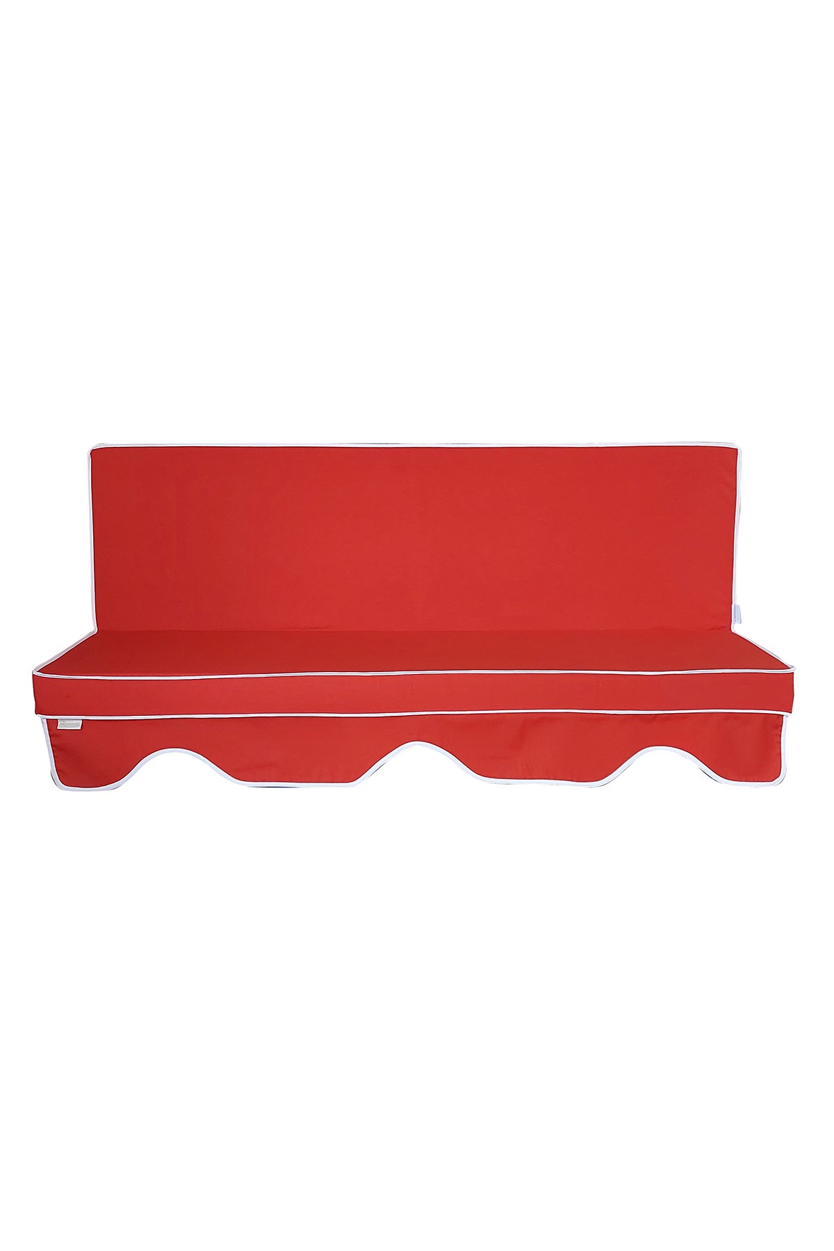 MİRZADE ELİT SALINCAK MİNDERİ SU İTİCİ KUMAŞ GRİ SÜNGER FERMUARLI SET-kırmızı tdrk 301