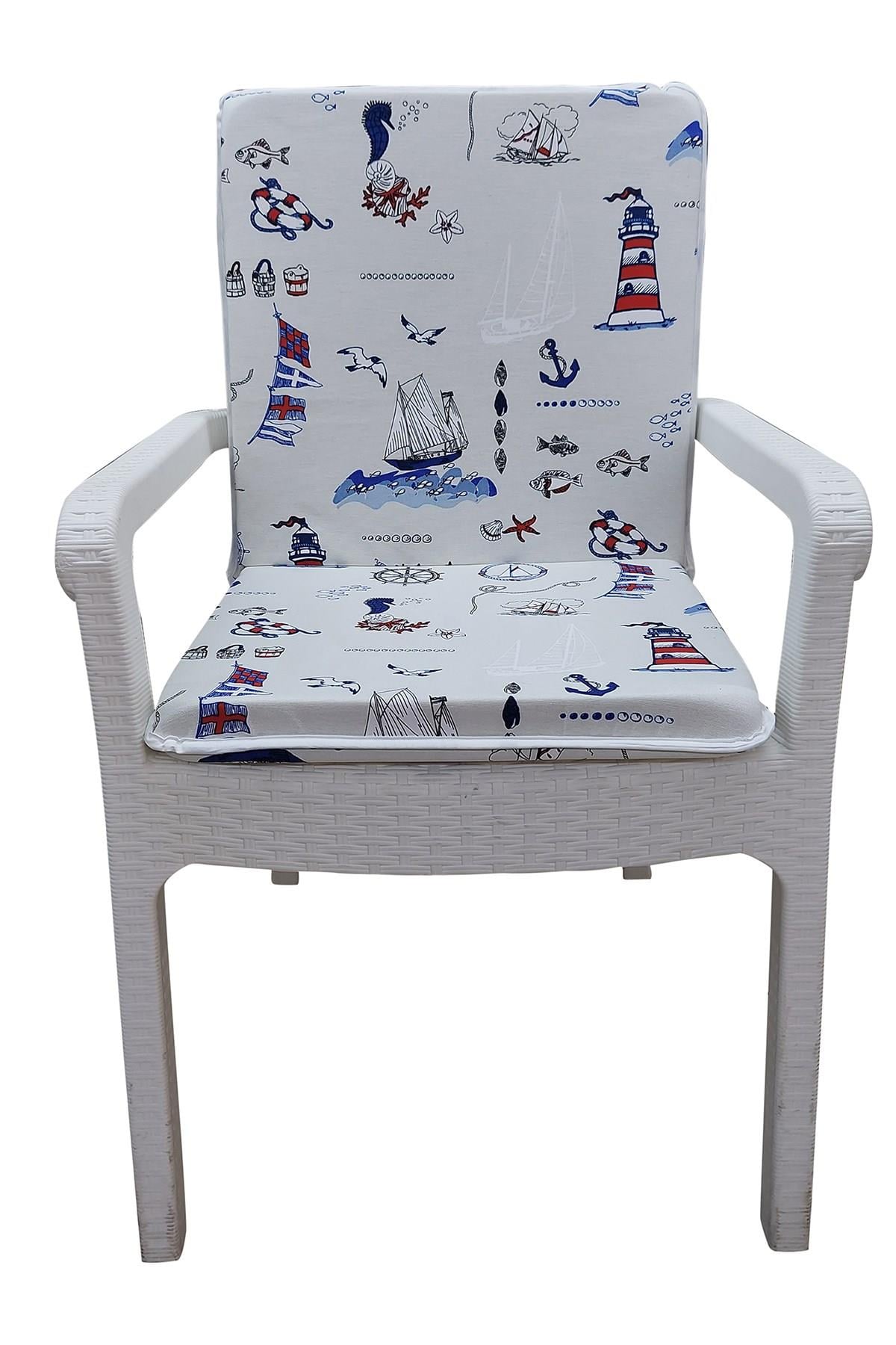 4 Adet Eli̇t Yüksek Arkali Mi̇nder Duck Bezi̇-Eltm-Prm093327-V001 | 4’lü Elit Yüksek Arkalı Sandalye Minderi – Duck Bezi, Fermuarlı