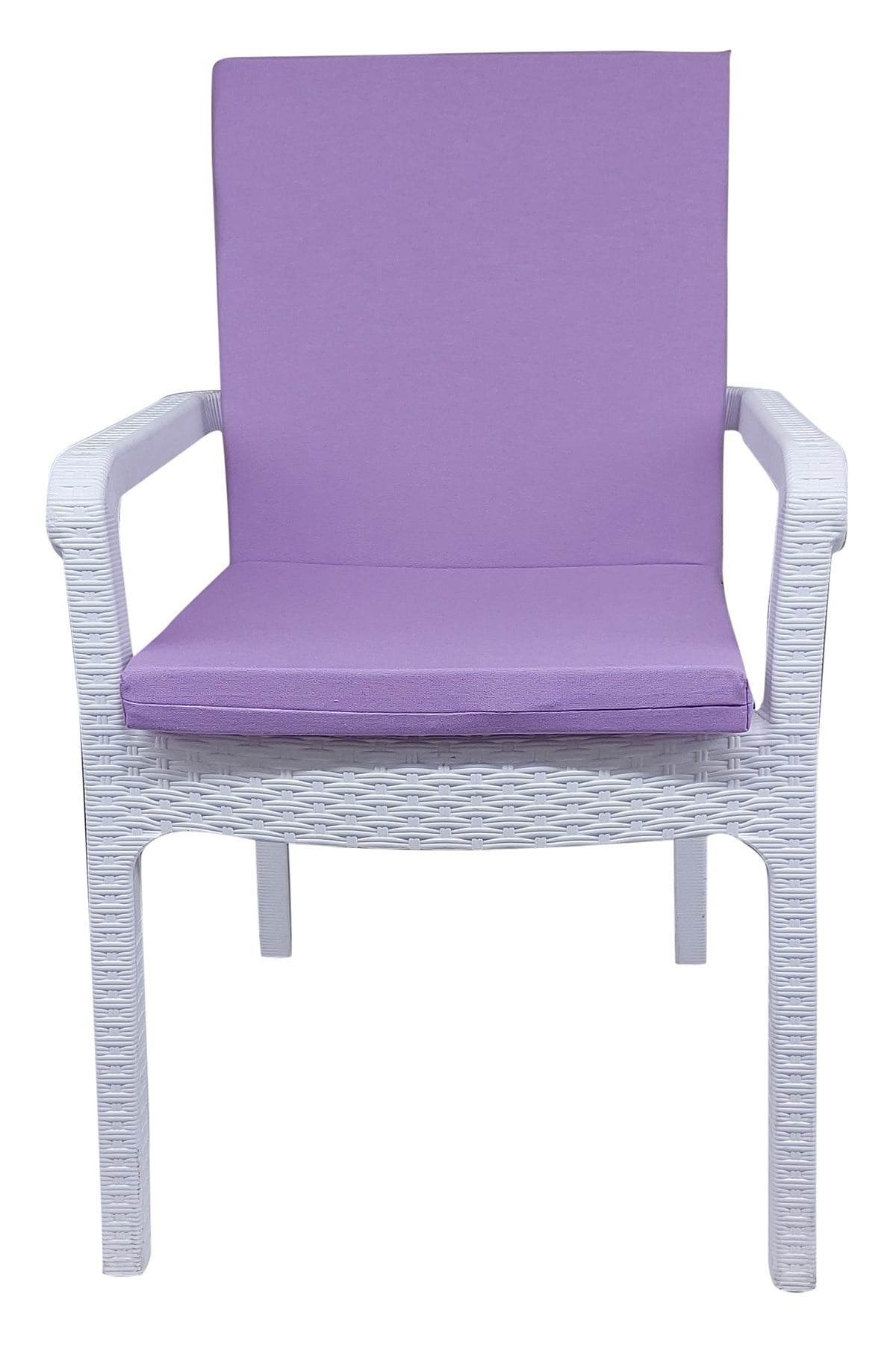 Mi̇rzade 4 Adet Eli̇t Yüksek Arkali Mi̇nder Duck Bezi̇-Li̇la | 4’lü Elit Yüksek Arkalı Sandalye Minderi – Duck Bezi, Fermuarlı