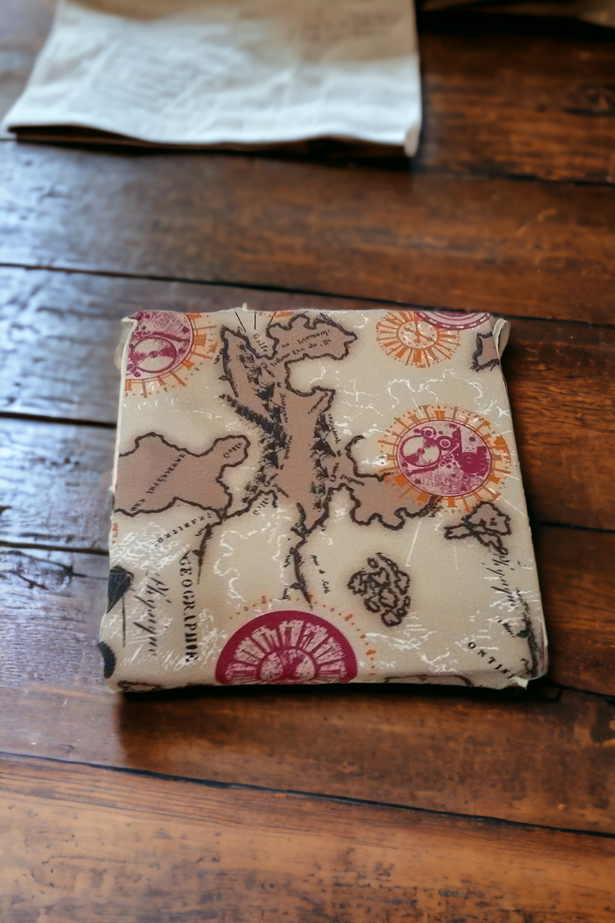 Mirzade 6lı Paket Sandalye Minderi tekli 40x40-kırmızı harita