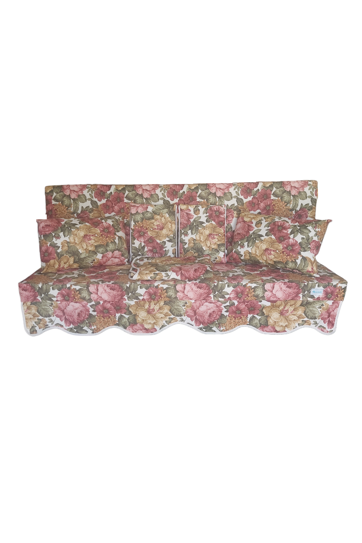 MİRZADE ELİT SALINCAK MİNDERİ SU İTİCİ KUMAŞ GRİ SÜNGER FERMUARLI SET-prm 160185 v 32