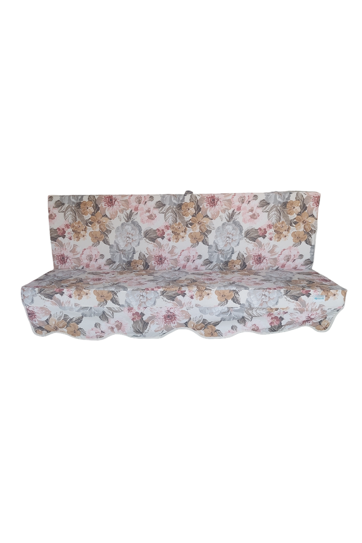 MİRZADE ELİT SALINCAK MİNDERİ SU İTİCİ KUMAŞ GRİ SÜNGER FERMUARLI SET-prm 001 pembe gül
