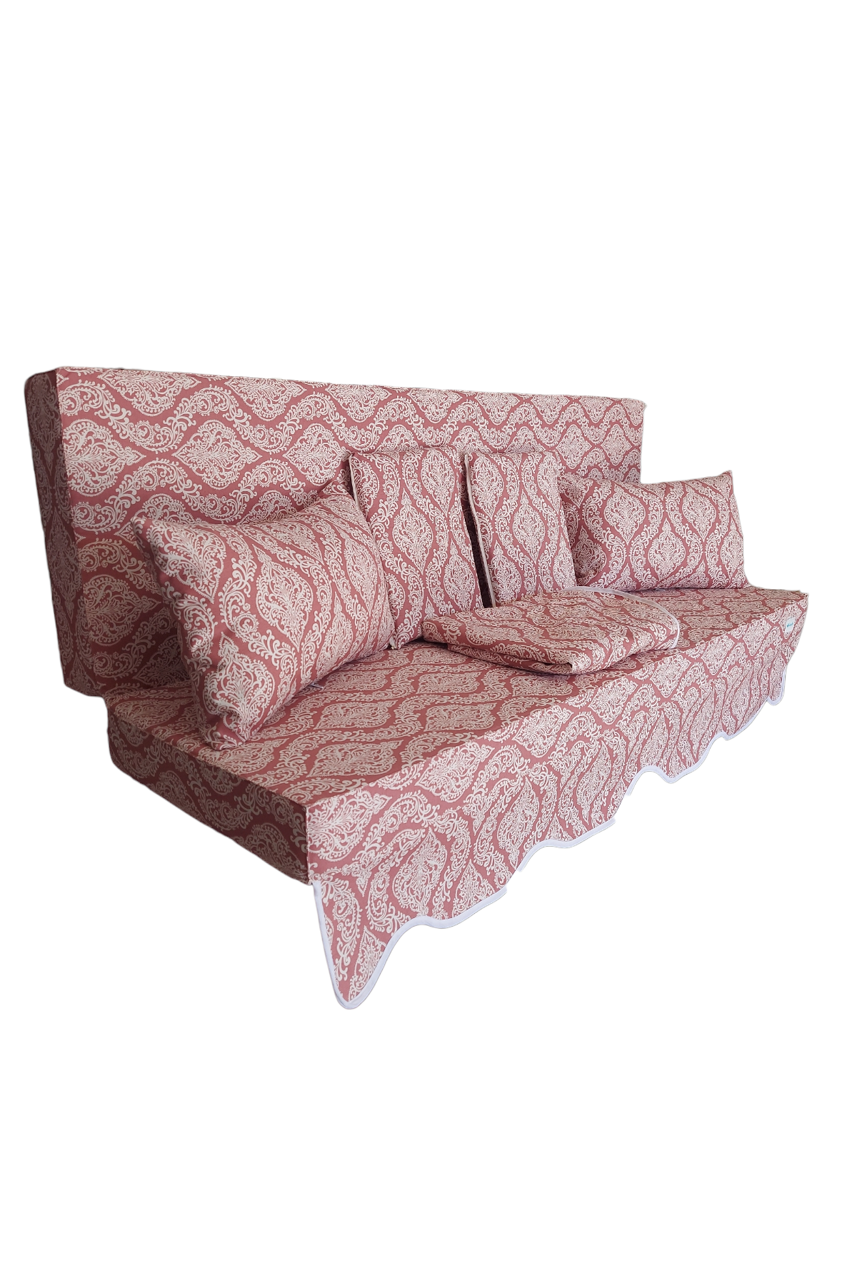 MİRZADE ELİT SALINCAK MİNDERİ SU İTİCİ KUMAŞ GRİ SÜNGER FERMUARLI SET-prm prm 15681 v004