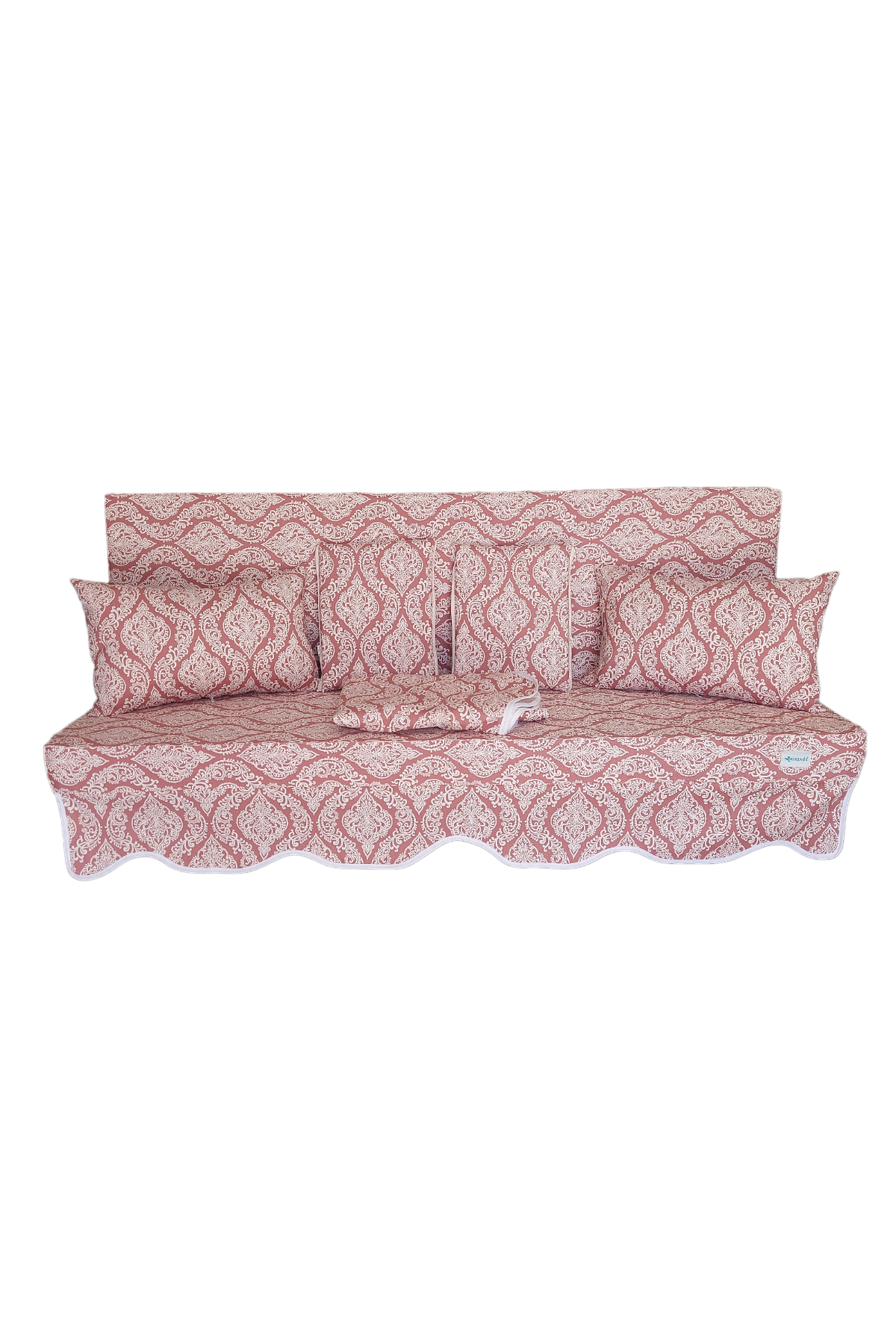 MİRZADE ELİT SALINCAK MİNDERİ SU İTİCİ KUMAŞ GRİ SÜNGER FERMUARLI SET-prm prm 15681 v004