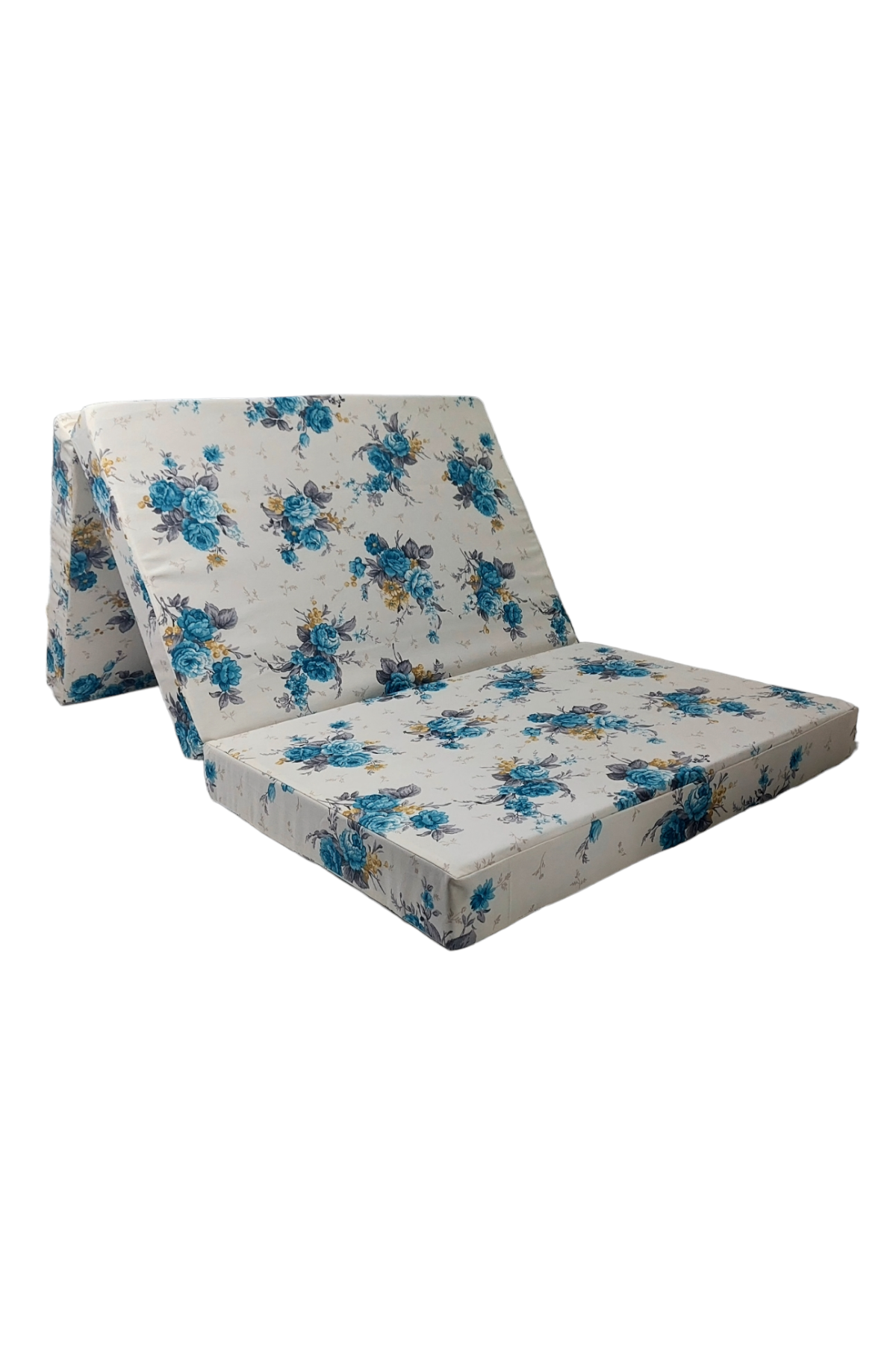 MİRZADE KATLANIR SÜNGER YATAK -katlanır yatak prm 0002 turkuaz gül