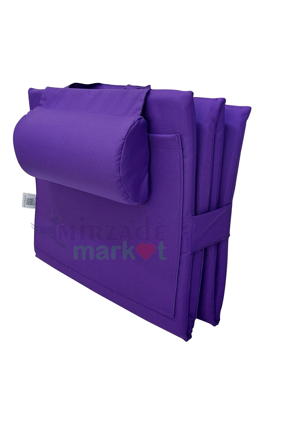 Mi̇rzade Lüks Plaj Mi̇nderi̇ Çanta Katlanir Su Geçi̇rmez-Mor | Yastıklı, Fermuarlı, Çantalı Lüks Plaj Minderi – 50x180x3 cm