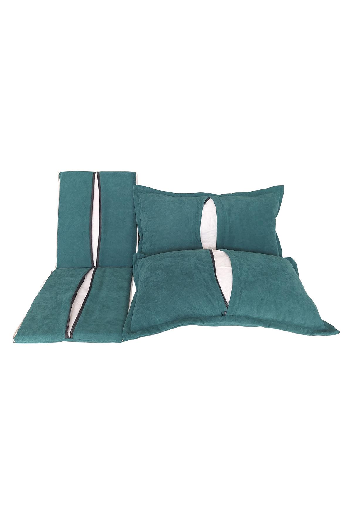 MİRZADE SOFA SOFT KUMAŞ TENTESİZ 28 DNS SÜNGER  SALINCAK MİNDERİ-sofa salıncak zümrüt