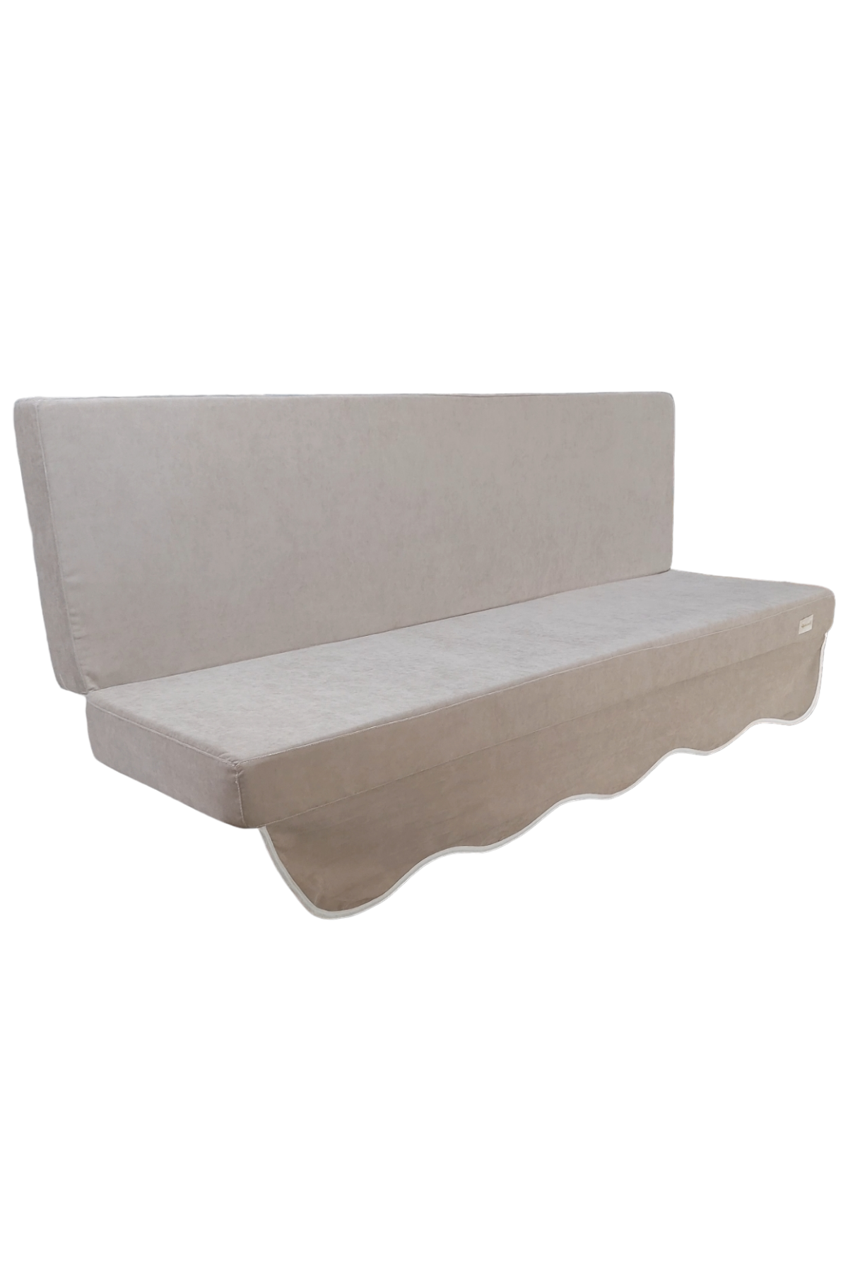 MİRZADE SOFA SOFT KUMAŞ TENTESİZ 28 DNS SÜNGER  SALINCAK MİNDERİ-sofa salıncak açık bej