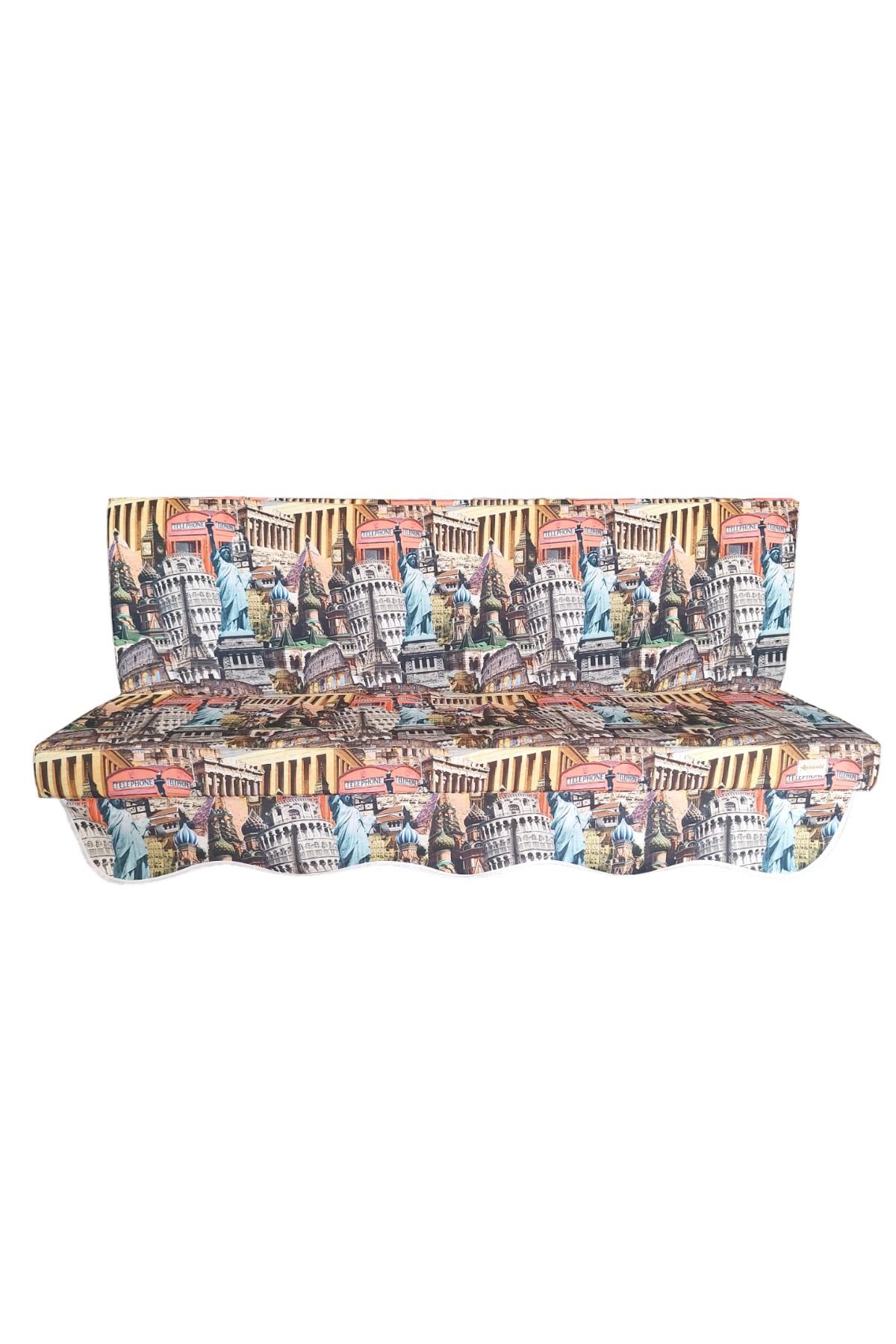 MİRZADE SOFA SOFT KUMAŞ TENTESİZ 28 DNS SÜNGER  SALINCAK MİNDERİ-sofa salıncak ŞEHİRLER