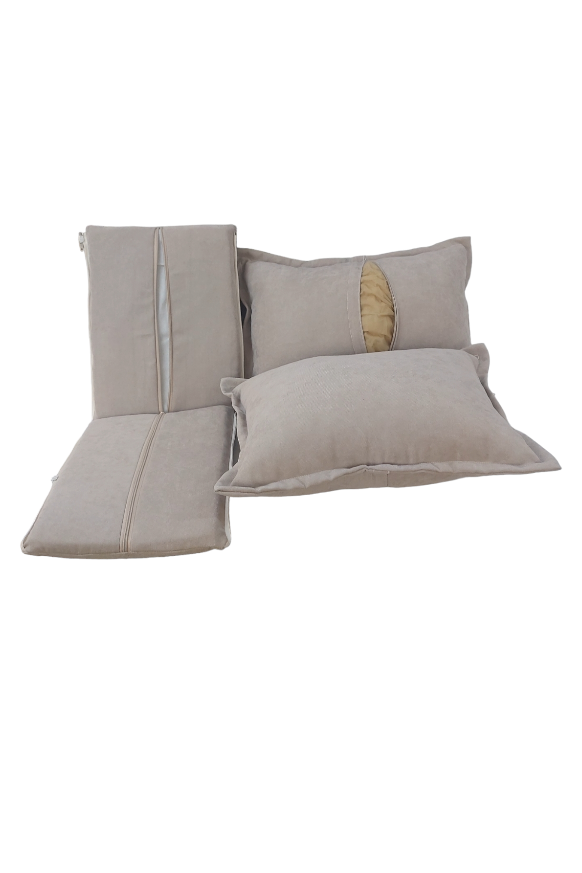 MİRZADE SOFA SOFT KUMAŞ TENTESİZ 28 DNS SÜNGER  SALINCAK MİNDERİ-sofa salıncak açık bej