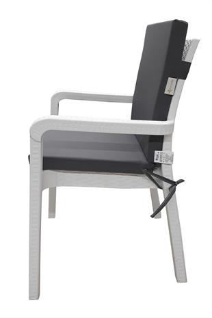 Mi̇rzade 4 Adet Eli̇t Su Geçi̇rmez Yüksek Arkali Mi̇nder-Koyu Gri̇ | 4’lü Su Geçirmez Yüksek Arkalı Sandalye Minderi – Fermuarlı