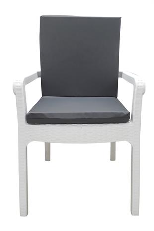 Mi̇rzade 4 Adet Eli̇t Su Geçi̇rmez Yüksek Arkali Mi̇nder-Koyu Gri̇ | 4’lü Su Geçirmez Yüksek Arkalı Sandalye Minderi – Fermuarlı