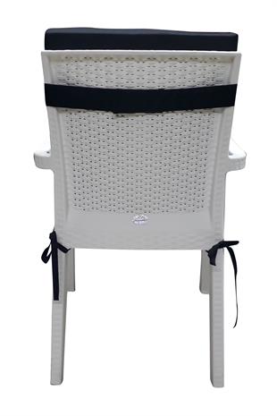 Mi̇rzade 4 Adet Eli̇t Su Geçi̇rmez Yüksek Arkali Mi̇nder-Si̇yah | 4’lü Su Geçirmez Yüksek Arkalı Sandalye Minderi – Fermuarlı