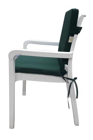 Mi̇rzade 4 Adet Eli̇t Su Geçi̇rmez Yüksek Arkali Mi̇nder-Koyu Yeşi̇l | 4’lü Su Geçirmez Yüksek Arkalı Sandalye Minderi – Fermuarlı