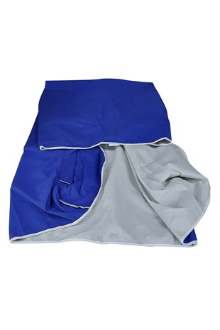 MİRZADE ELİT SALINCAK MİNDERİ SU İTİCİ KUMAŞ GRİ SÜNGER FERMUARLI SET-saks mavi drm 4807