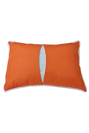 MİRZADE ELİT SALINCAK MİNDERİ SU İTİCİ KUMAŞ GRİ SÜNGER FERMUARLI SET-turuncu tdrk 302