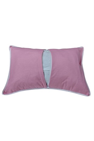 MİRZADE ELİT SALINCAK MİNDERİ SU İTİCİ KUMAŞ GRİ SÜNGER FERMUARLI SET-pembe tdrk 467