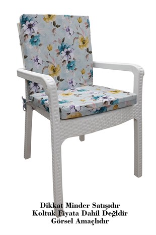 MİRZADE 4 ADET DE LUXE YÜKSEK ARKALI MİNDER-TRS 103