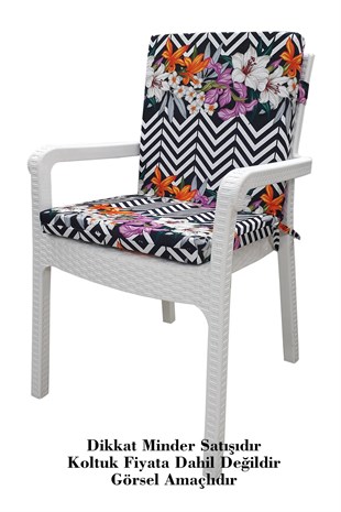 MİRZADE 4 ADET DE LUXE YÜKSEK ARKALI MİNDER-TRS 121