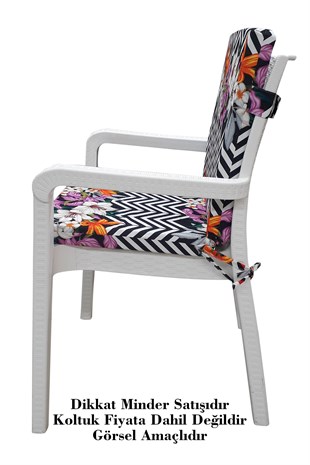 MİRZADE 4 ADET DE LUXE YÜKSEK ARKALI MİNDER-TRS 121