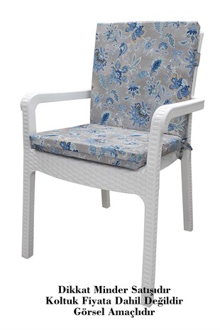 MİRZADE 4 ADET DE LUXE YÜKSEK ARKALI MİNDER-TRS 131