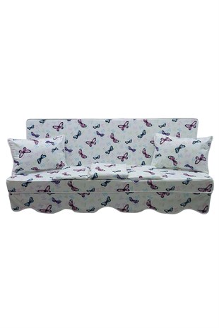 MİRZADE ELİT SALINCAK MİNDERİ SU İTİCİ KUMAŞ GRİ SÜNGER FERMUARLI SET-prm 081061 v 9